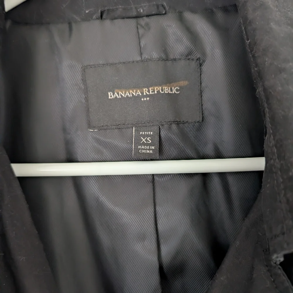 Black Cotton Trench - Picture 3 of 3